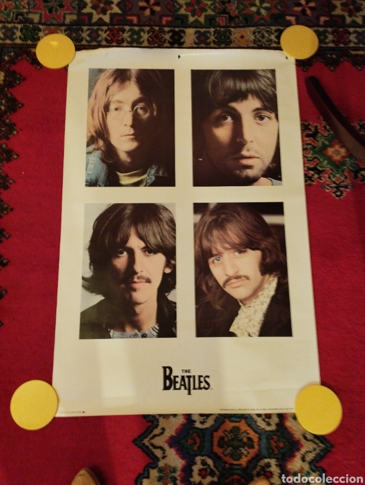 M&uacute;sica de colecci&oacute;n: Lote de tres posters de Los Beatles. - Foto 3