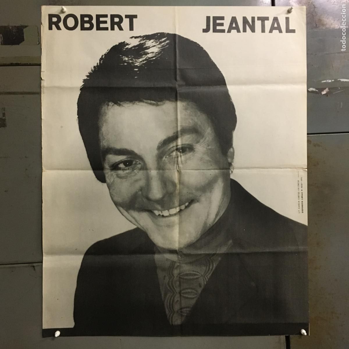 M&uacute;sica de colecci&oacute;n: ACR98 ROBERT JEANTAL cantante POSTER ORIGINAL 70X100 - Foto 1