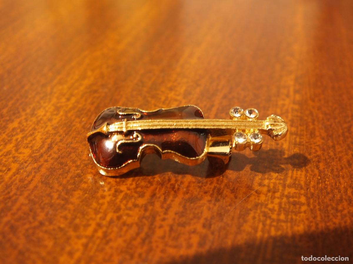 M&uacute;sica de colecci&oacute;n: BROCHE VIOLIN SANTA CECILIA MUSICOS M&Uacute;SICA BONITO REGALO 22 NOVIEMBRE