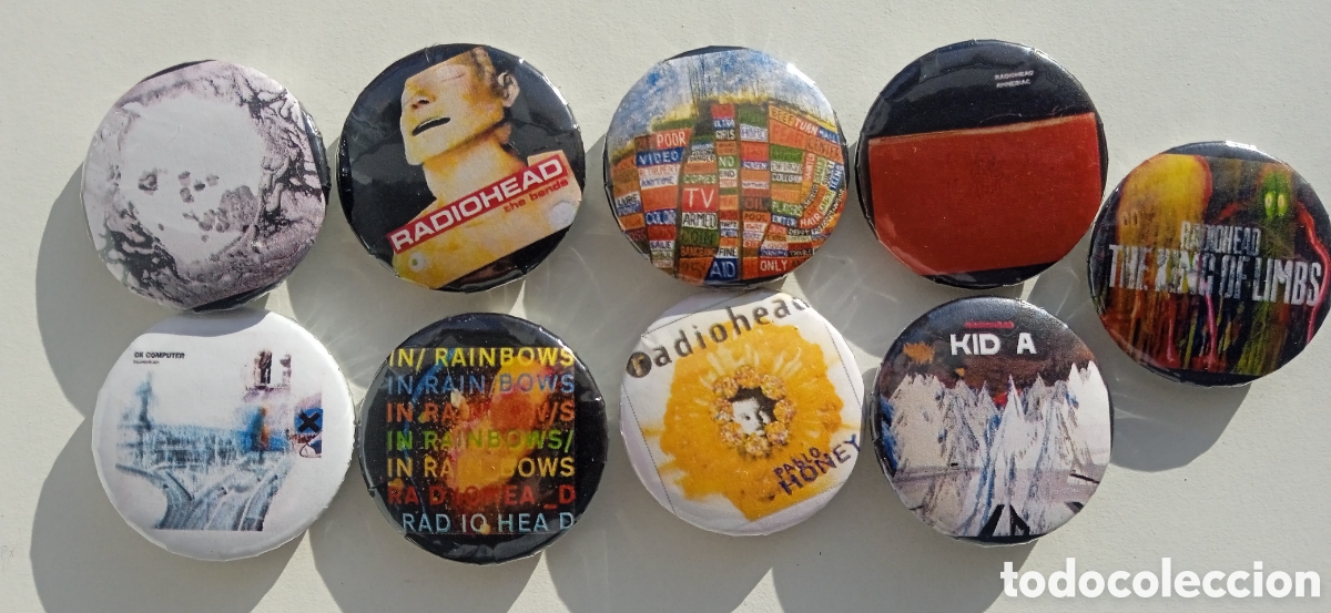M&uacute;sica de colecci&oacute;n: Radiohead discos LP chapas - Foto 1