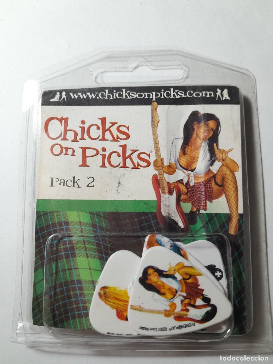 M&uacute;sica de colecci&oacute;n: CHICKS ON PICKS. VARIAS PUAS DE GUITARRA. - Foto 1
