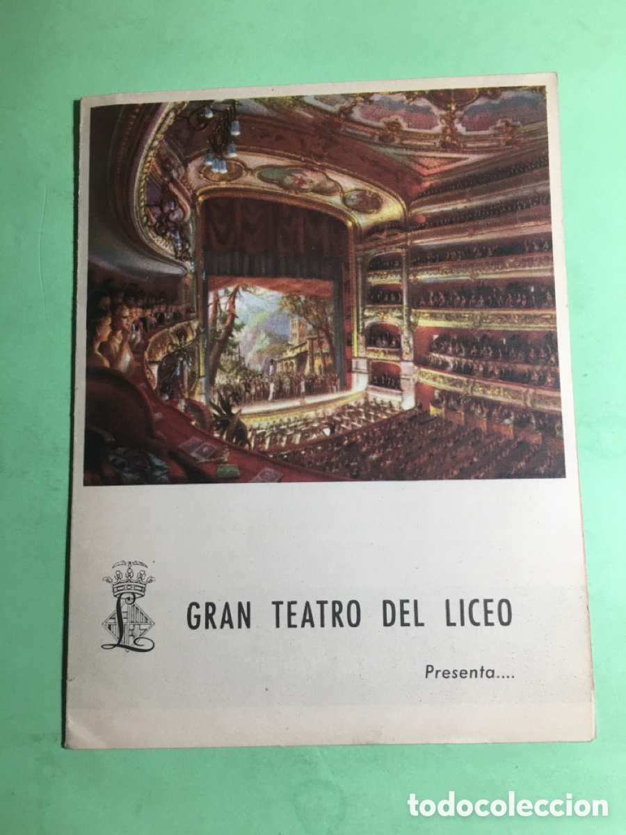 M&uacute;sica de colecci&oacute;n: 1961 circa BCN LICEO OPERA CANIG&Oacute; A. MASSANA J. VERDAGUER J. CARNER E. XANC&Oacute;