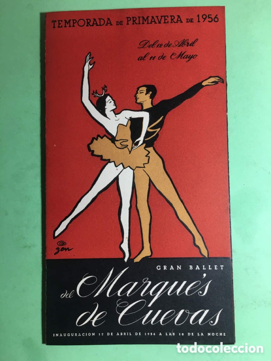 Musica di collezione: 1956 12/4 a 11/5 LICEO BCN GRAN BALLET DEL MARQU&Eacute;S DE CUEVAS ROSELLA HIGHTOWER G. SKIBINE