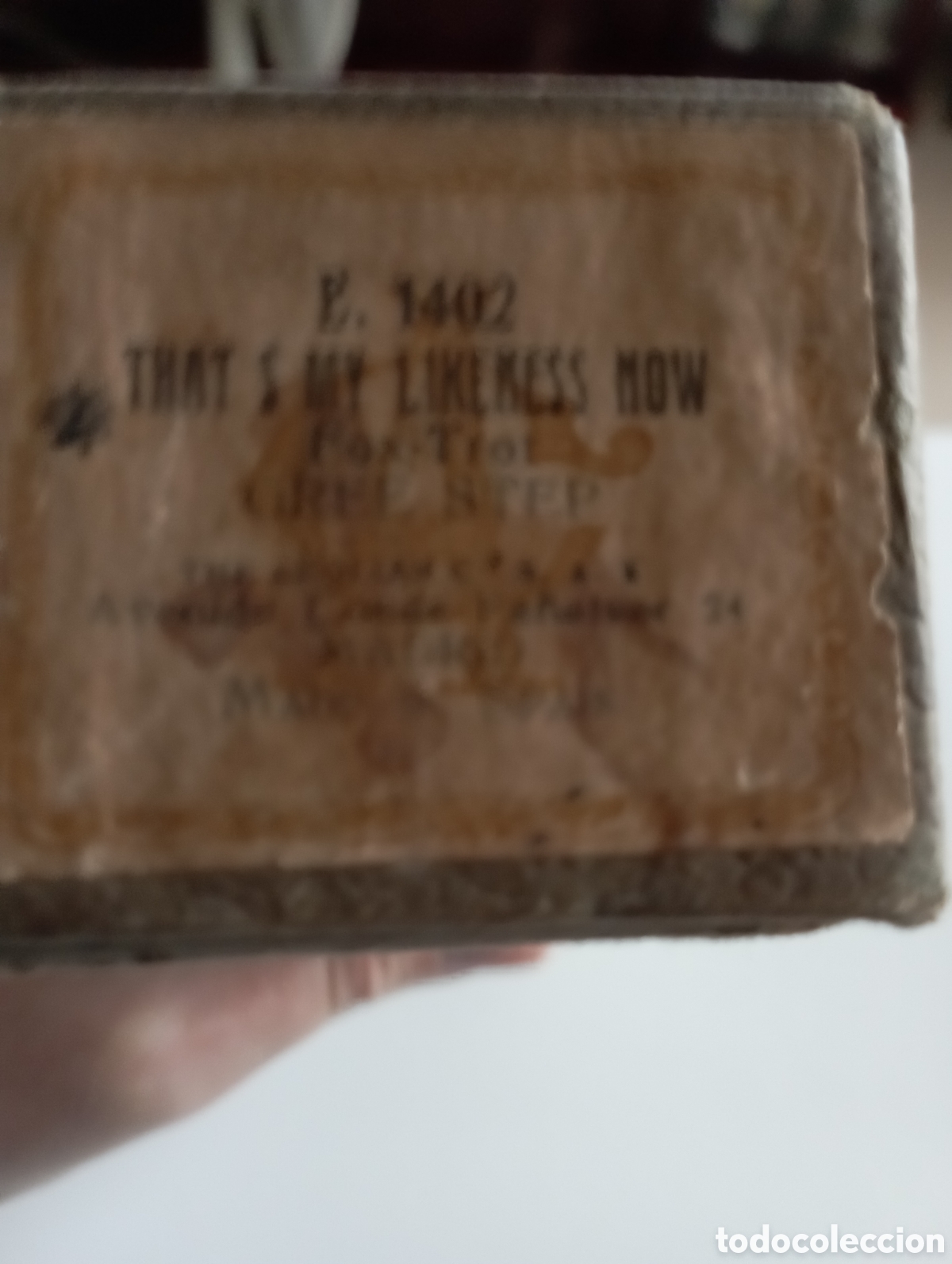 M&uacute;sica de colecci&oacute;n: Rollo de Pianola con su caja. Green Step - Foto 4