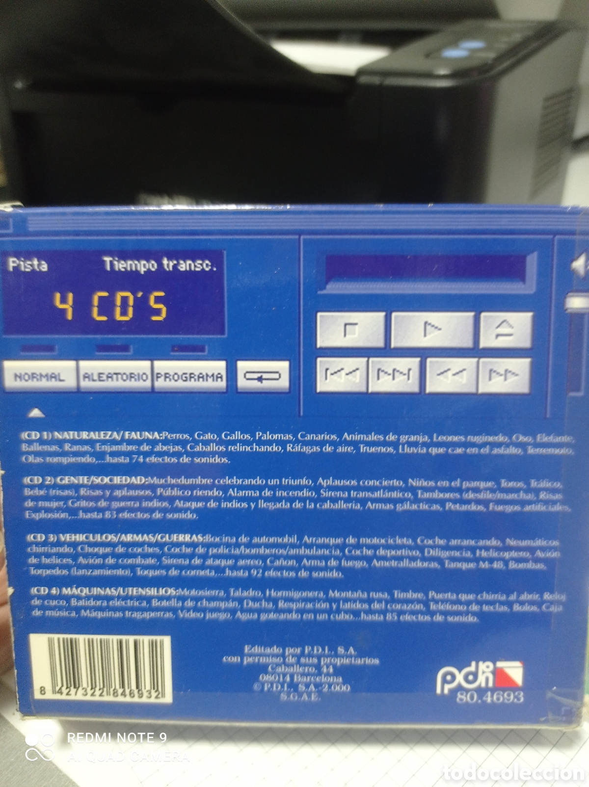 M&uacute;sica de colecci&oacute;n: Efecto de sonido cuatro CDs - Foto 2