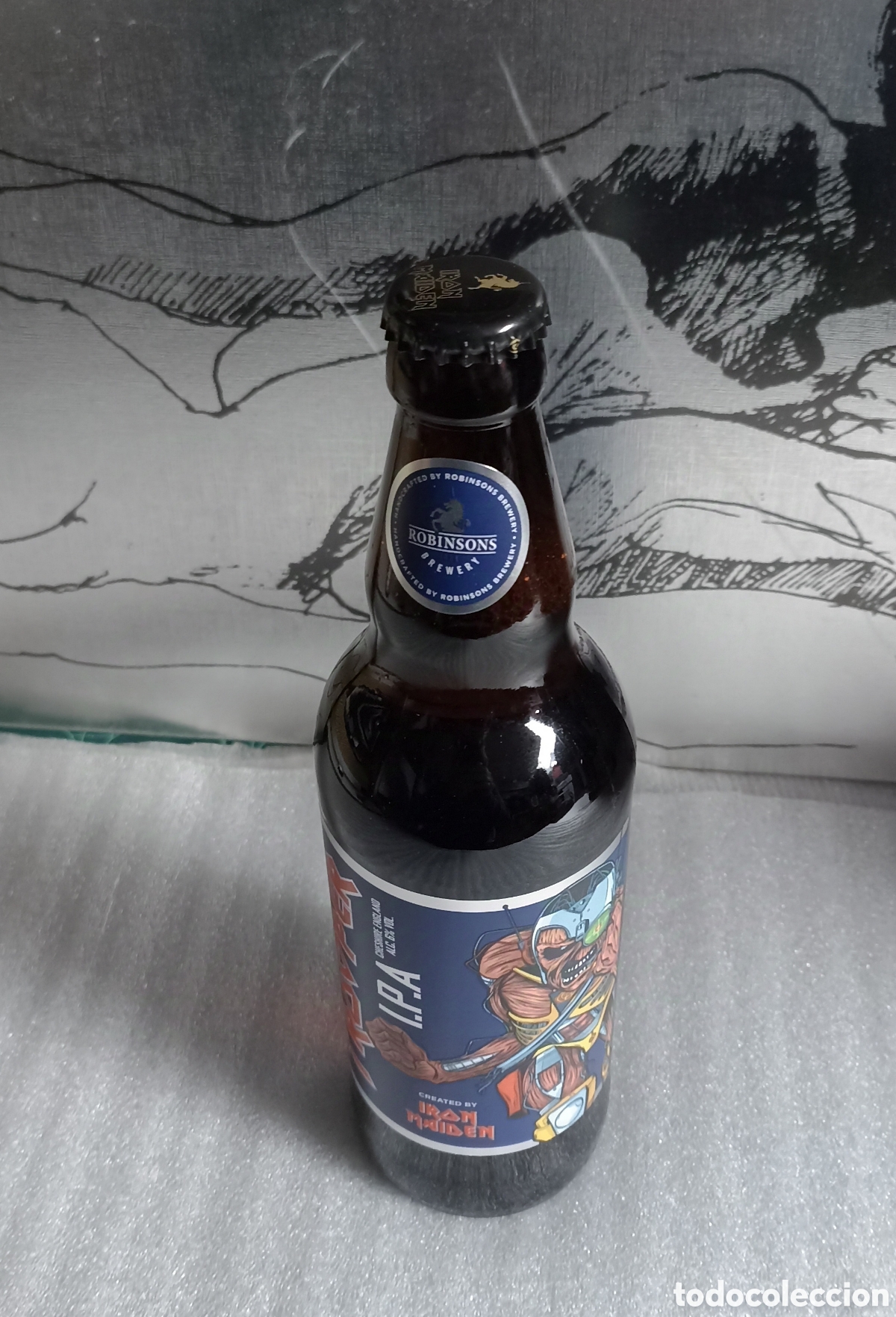 M&uacute;sica de colecci&oacute;n: Botella Iron Maiden Trooper importacion - Foto 2
