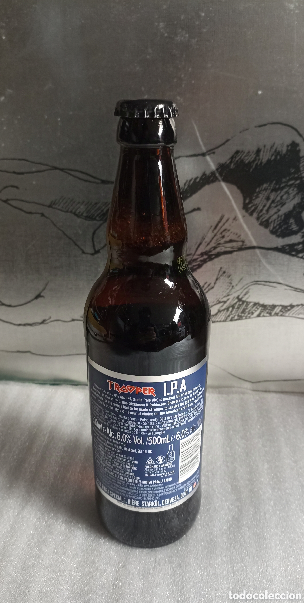 M&uacute;sica de colecci&oacute;n: Botella Iron Maiden Trooper importacion - Foto 4