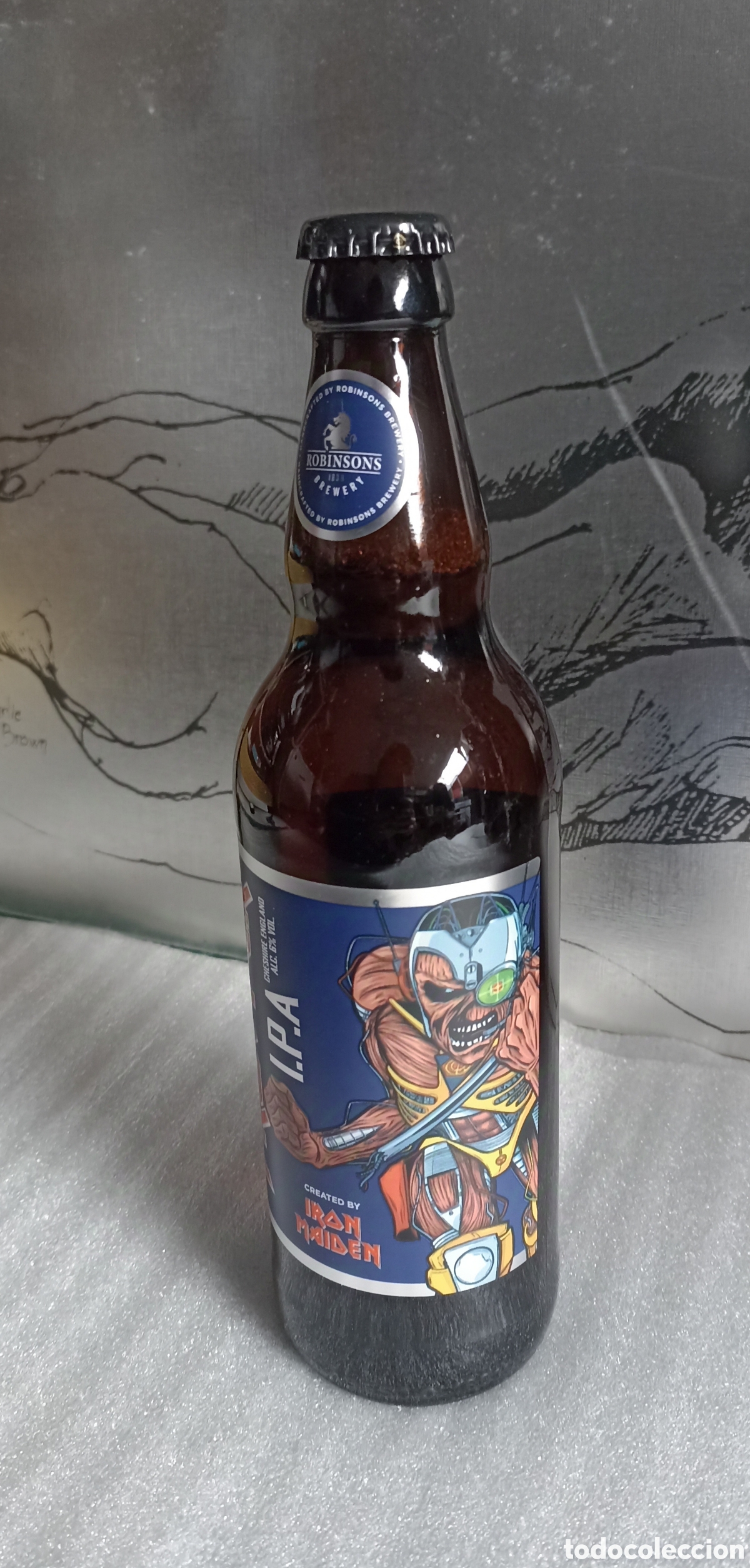 M&uacute;sica de colecci&oacute;n: Botella Iron Maiden Trooper importacion - Foto 5