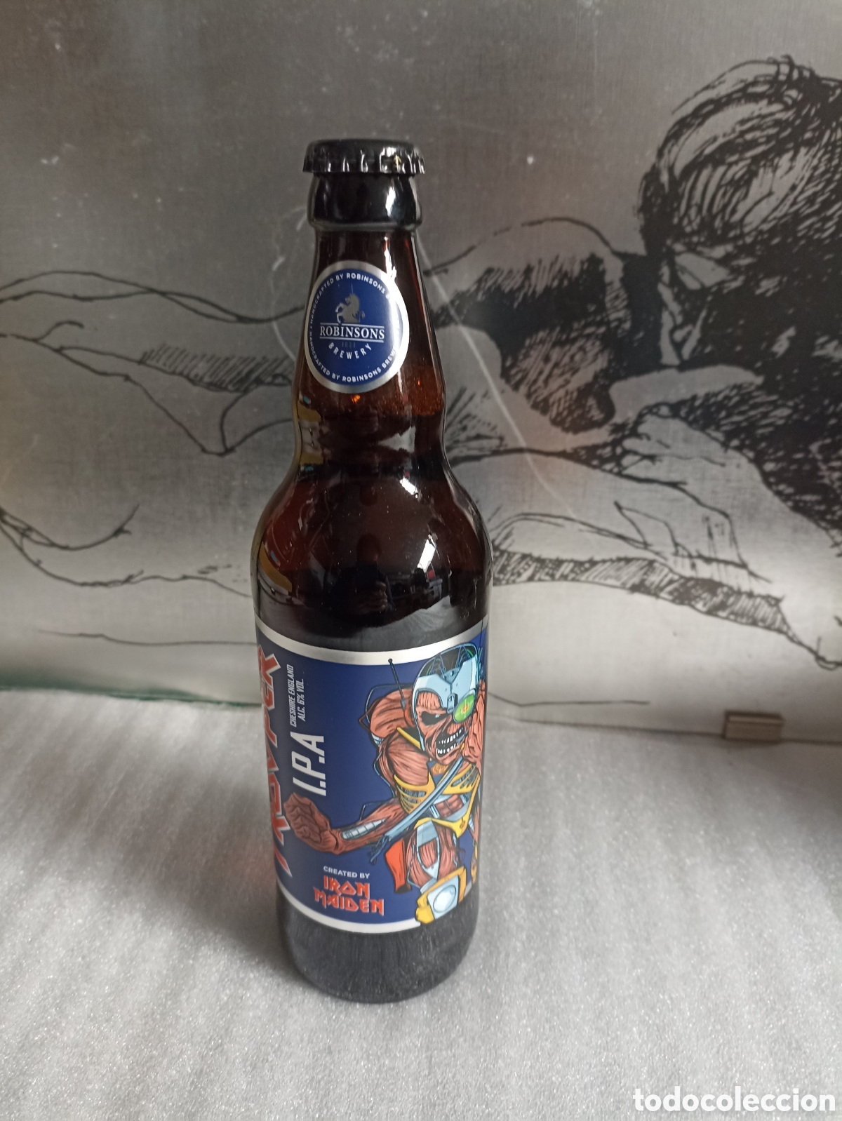M&uacute;sica de colecci&oacute;n: Botella Iron Maiden Trooper importacion - Foto 1