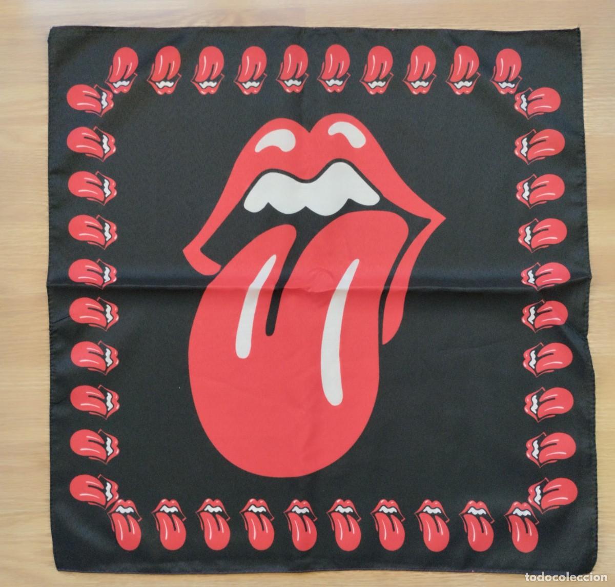 M&uacute;sica de cole&ccedil;&atilde;o: PA&Ntilde;UELO - GRUPO DE MUSICA - ROCK - ROLLING STONES - MEDIDAS 50&times;50 APROXIMADAMENTE