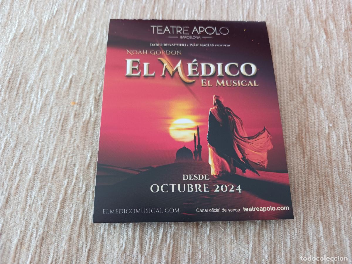 Musique de collection: diptico con codigo QR, programa del musical, el medico, teatre apolo de barcelona