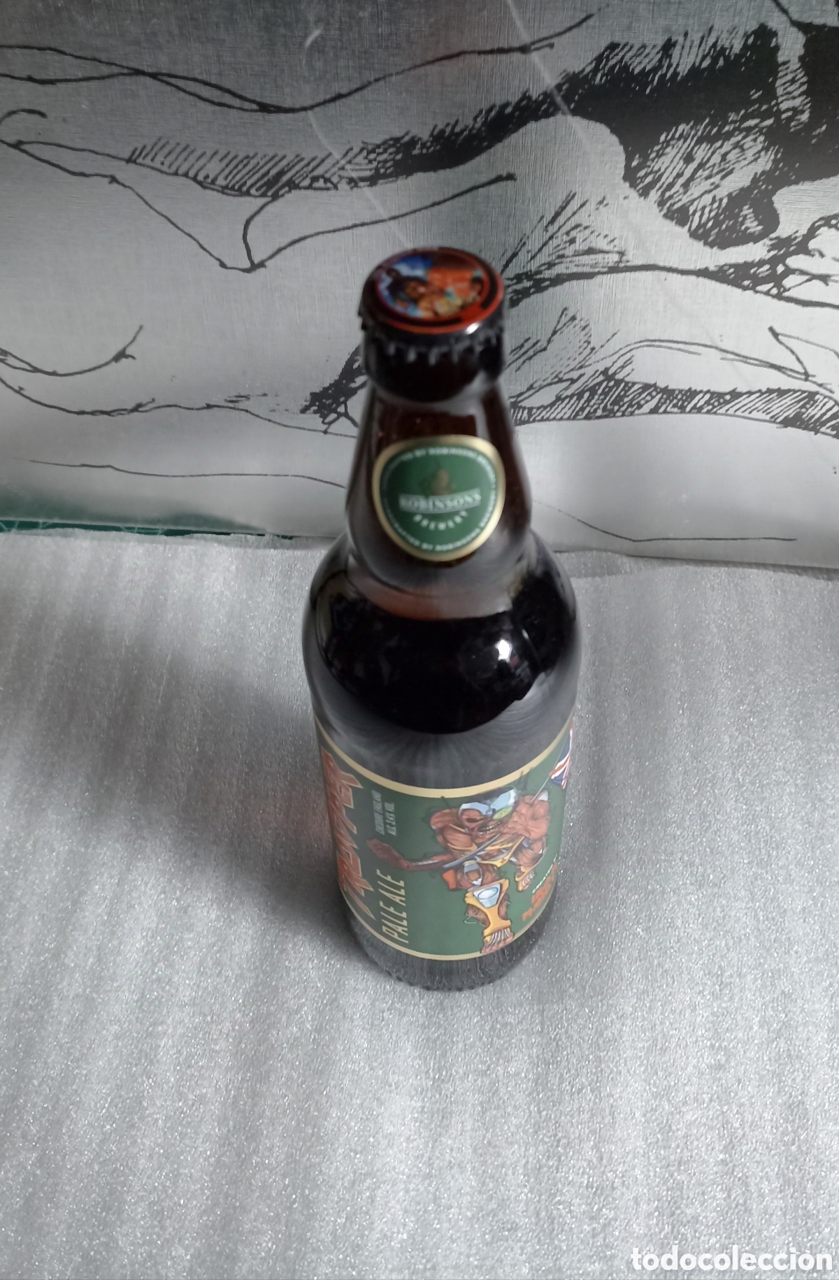 M&uacute;sica de colecci&oacute;n: Botella colecci&oacute;n Iron Maiden verde - Foto 2