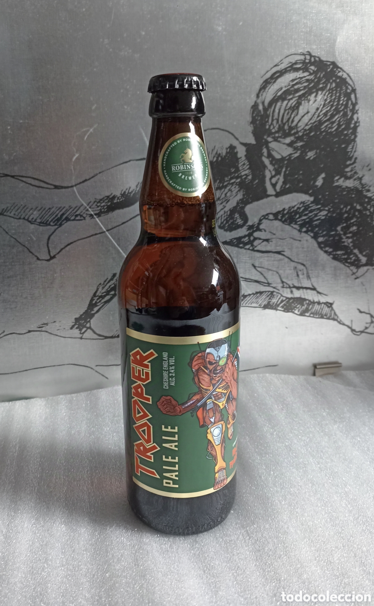 M&uacute;sica de colecci&oacute;n: Botella colecci&oacute;n Iron Maiden verde - Foto 3