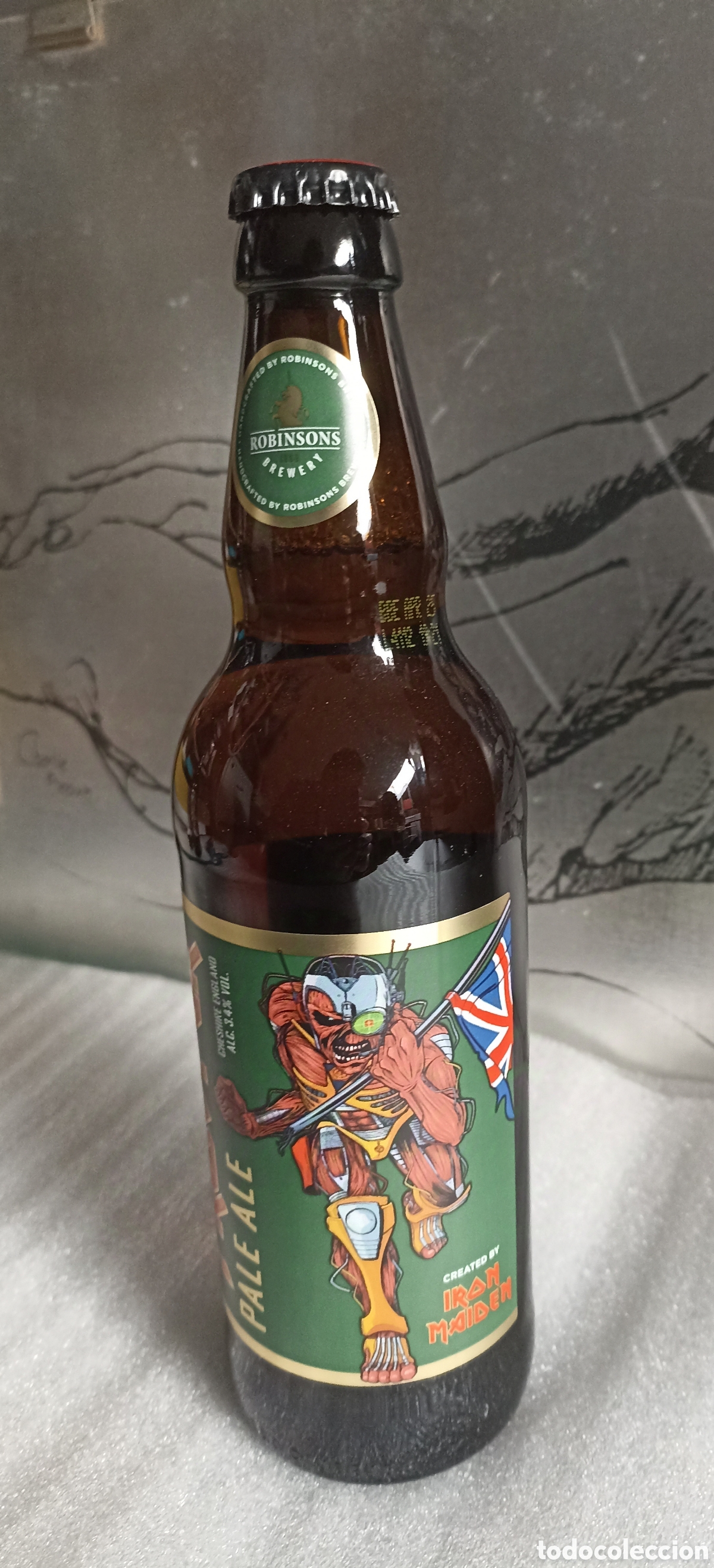 M&uacute;sica de colecci&oacute;n: Botella colecci&oacute;n Iron Maiden verde - Foto 4