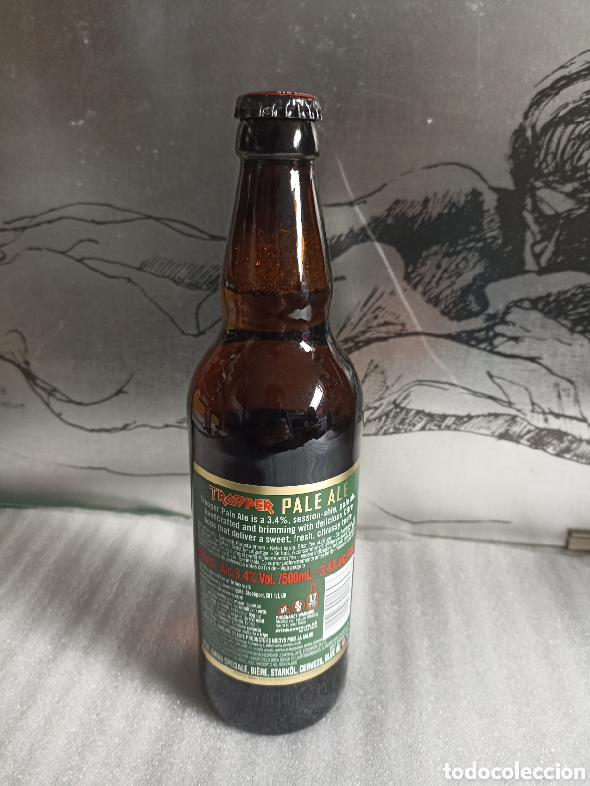 M&uacute;sica de colecci&oacute;n: Botella colecci&oacute;n Iron Maiden verde - Foto 5
