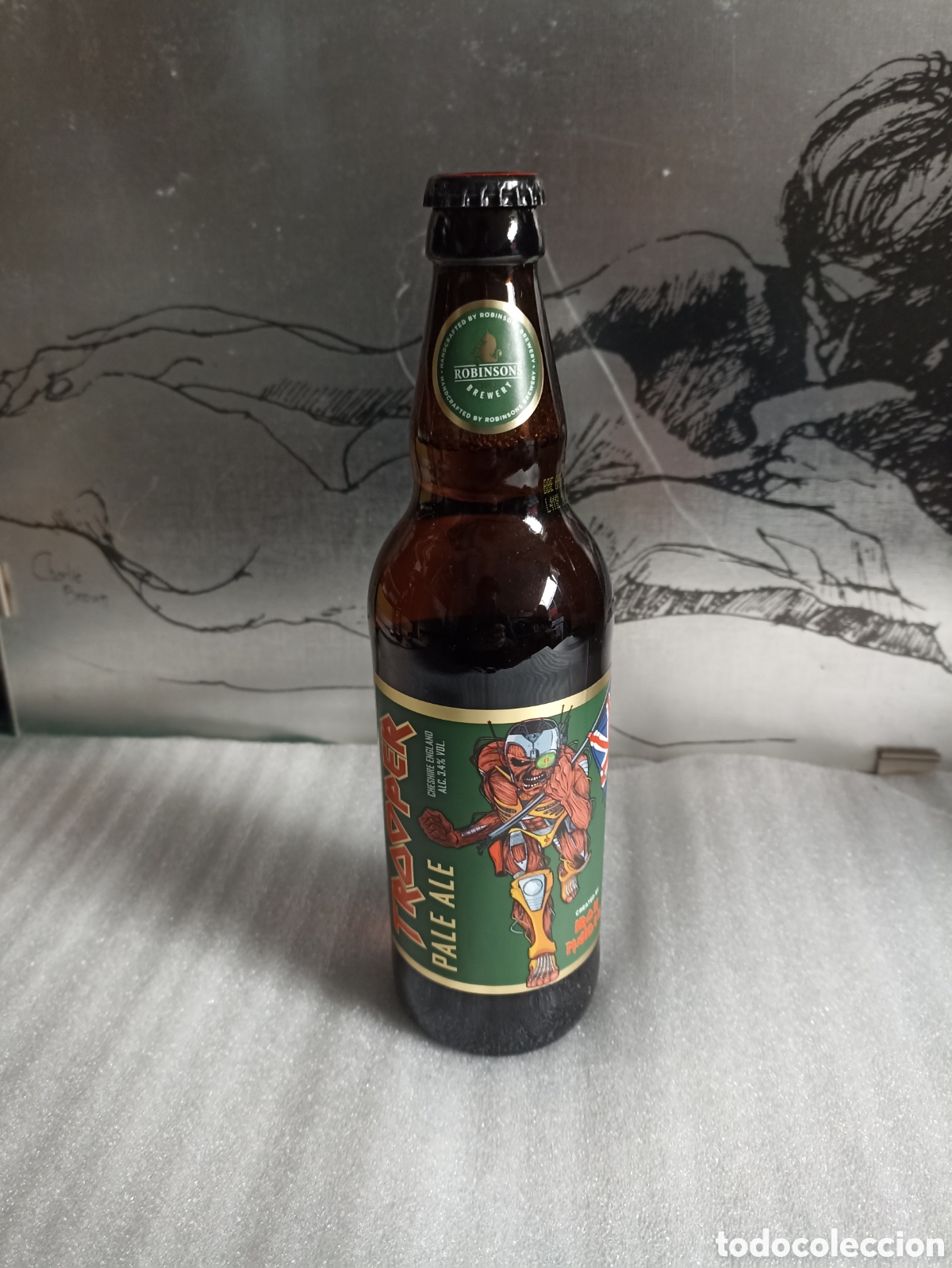M&uacute;sica de colecci&oacute;n: Botella colecci&oacute;n Iron Maiden verde - Foto 1