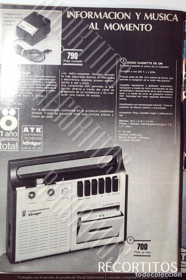 M&uacute;sica de colecci&oacute;n: RADIO CASETTE CASET KONINGER