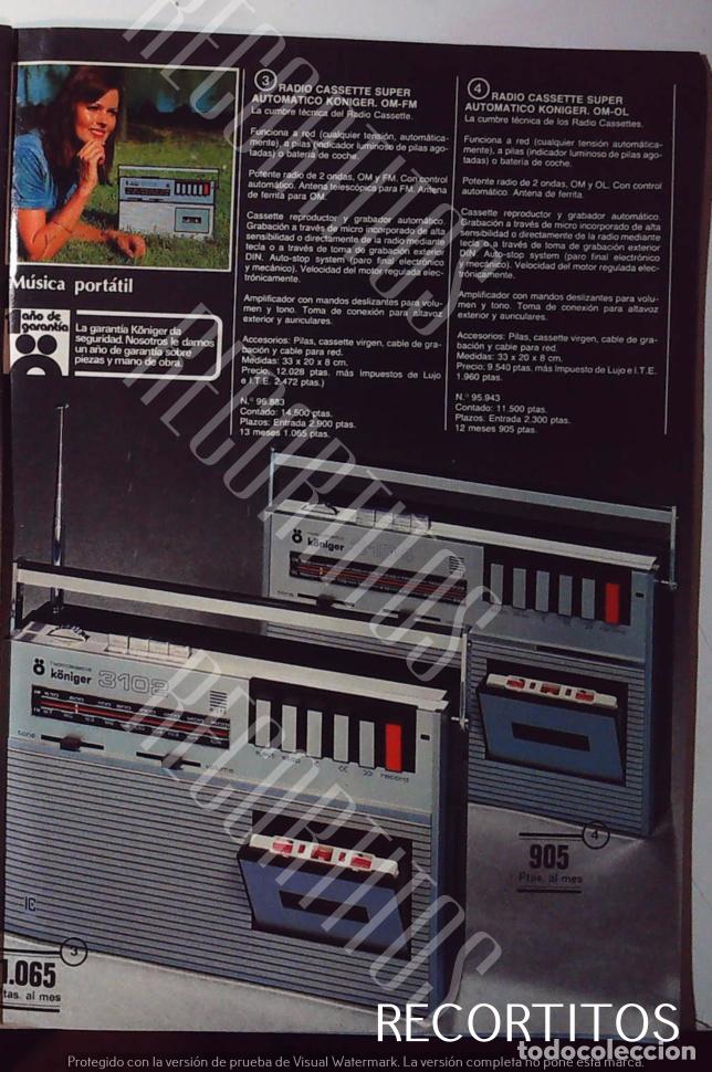 M&uacute;sica de colecci&oacute;n: RADIO CASETTE CASET KONINGER