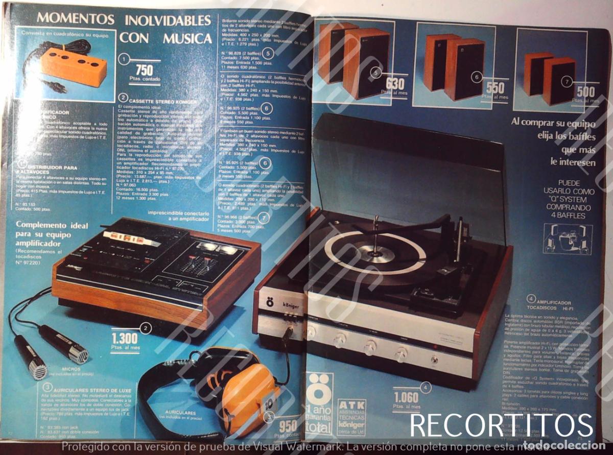 M&uacute;sica de colecci&oacute;n: TOCADISCOS MINI CADENA KONINGER - Foto 1
