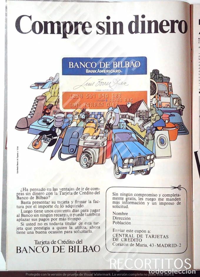 Musiksammlung: BANCO DE BILBAO ANUNCIO PUBLICIDAD TARJETA BANCP AMERICANO