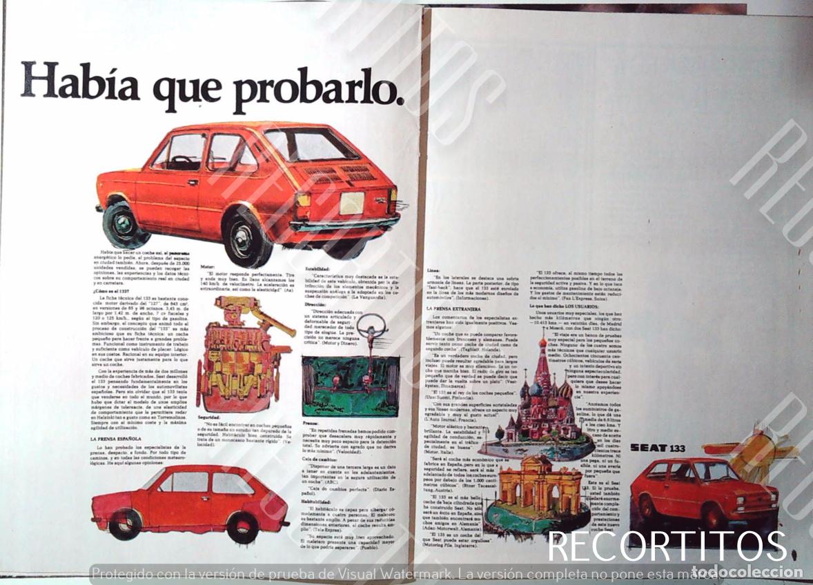 M&uacute;sica de cole&ccedil;&atilde;o: SEAT 133 ANUNCIO PUBLICICDAD