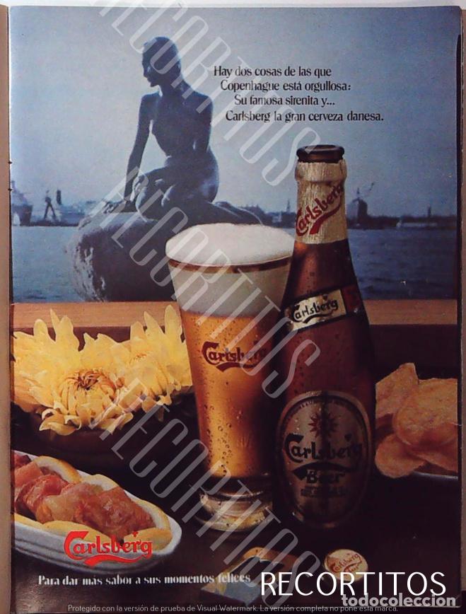 Collectible Music: CARLSBERG BEER CERVEZA ANUNCIO PUBLICIDAD