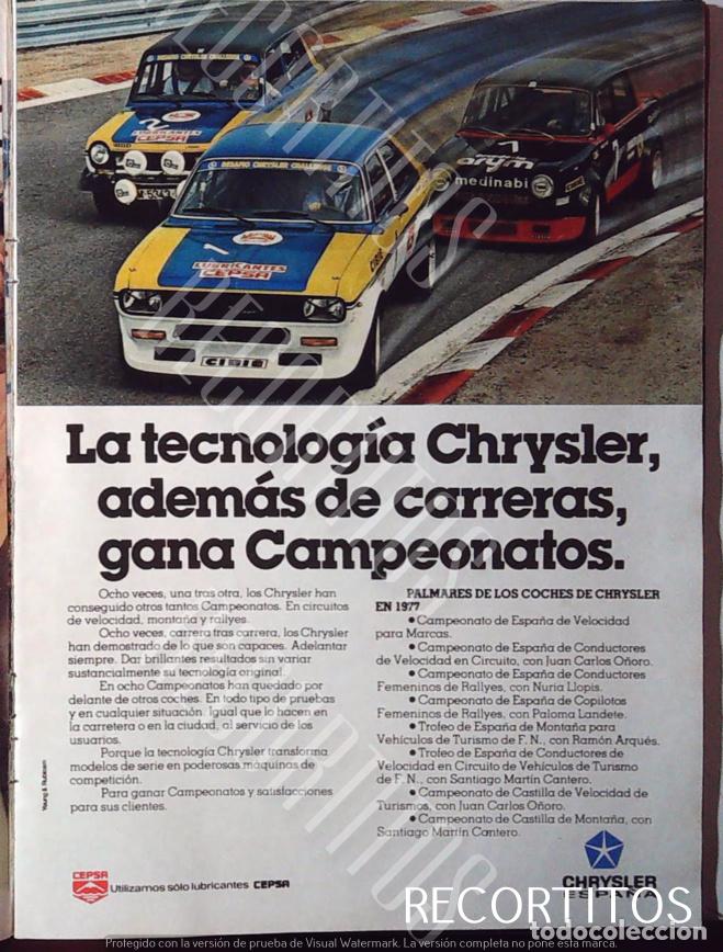 M&uacute;sica de colecci&oacute;n: CHRYSLER ANUNCIO PUBLICIDAD - Foto 1