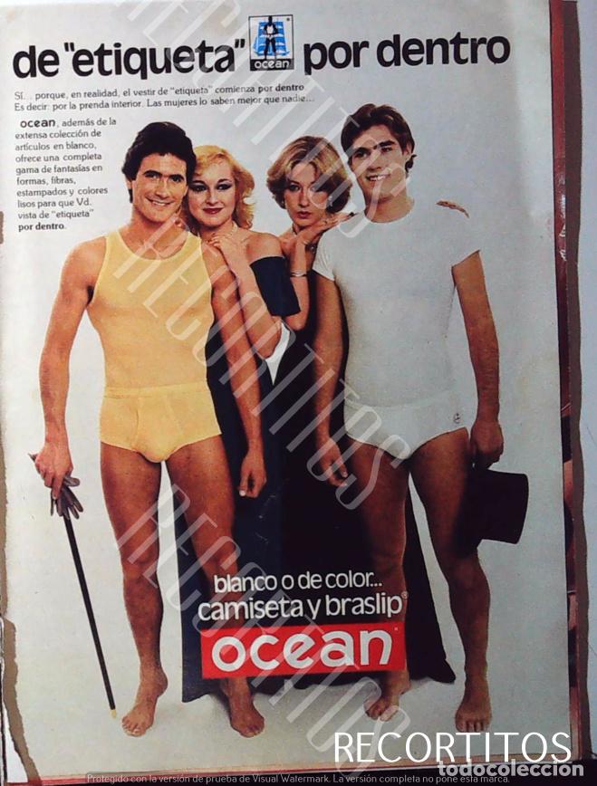 Collectible Music: ocean camiseta braslip calzoncillos slips anuncio publicidad