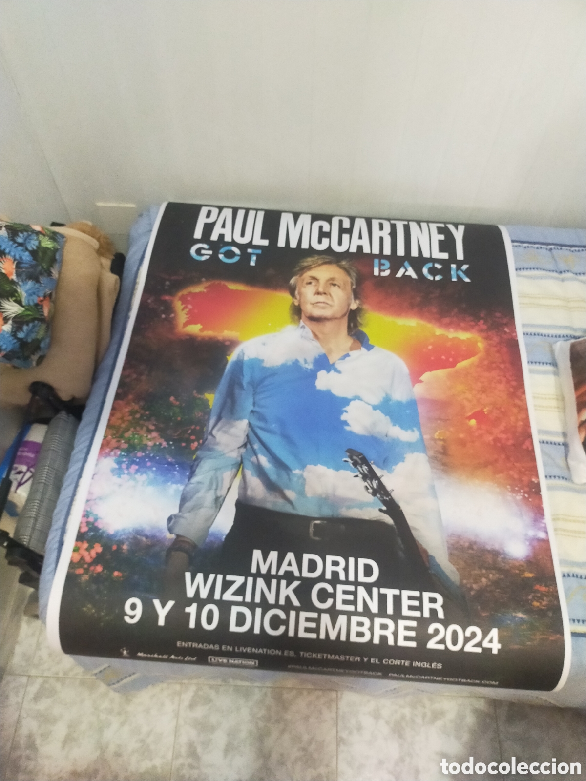 Musica di collezione: Paul mccartney poster cartel got back Madrid 9 - 10 diciembre 2024 1,40 x 1,00 en perfecto estado
