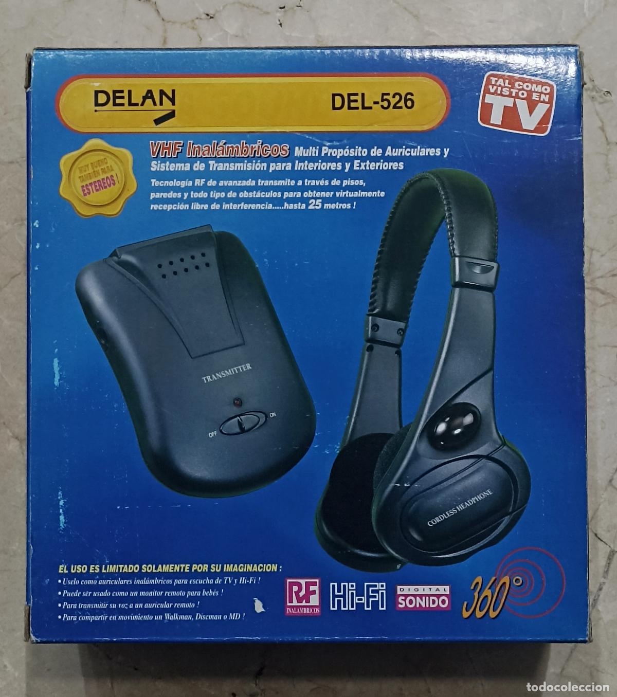 M&uacute;sica de cole&ccedil;&atilde;o: AURICULARES INALAMBRICOS DELAN - VHF INALAMBRICOS - DEL-526