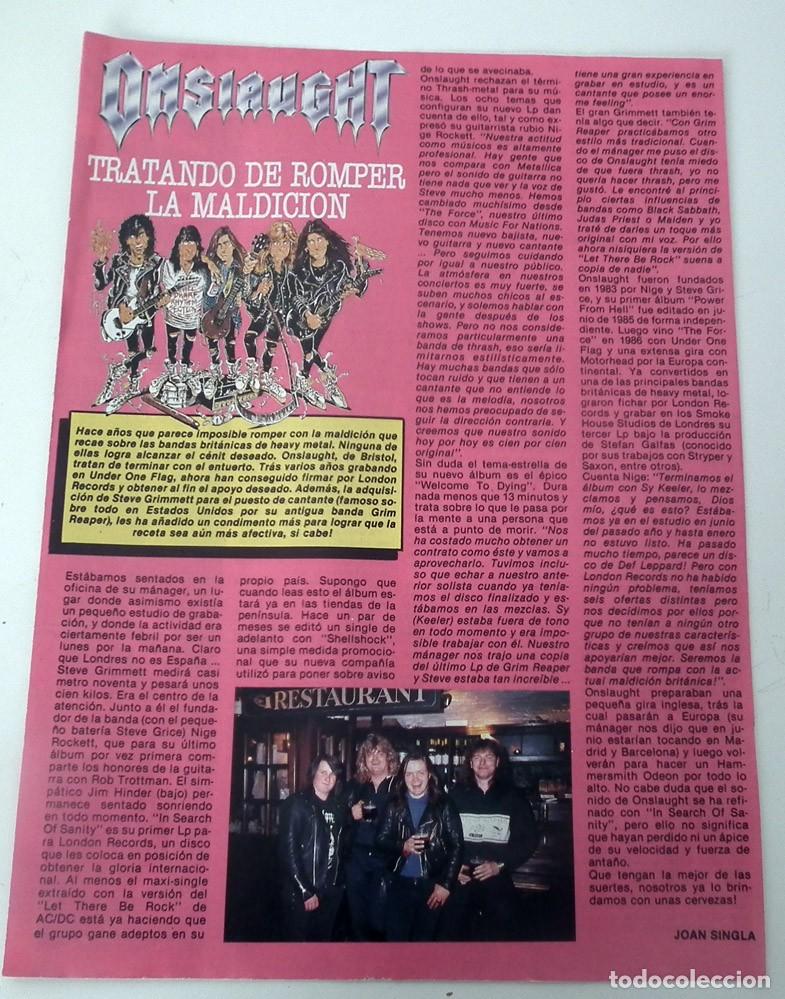 M&uacute;sica de colecci&oacute;n: MAGAZINE CLIPPINGS ONSLAUGHT - Foto 1