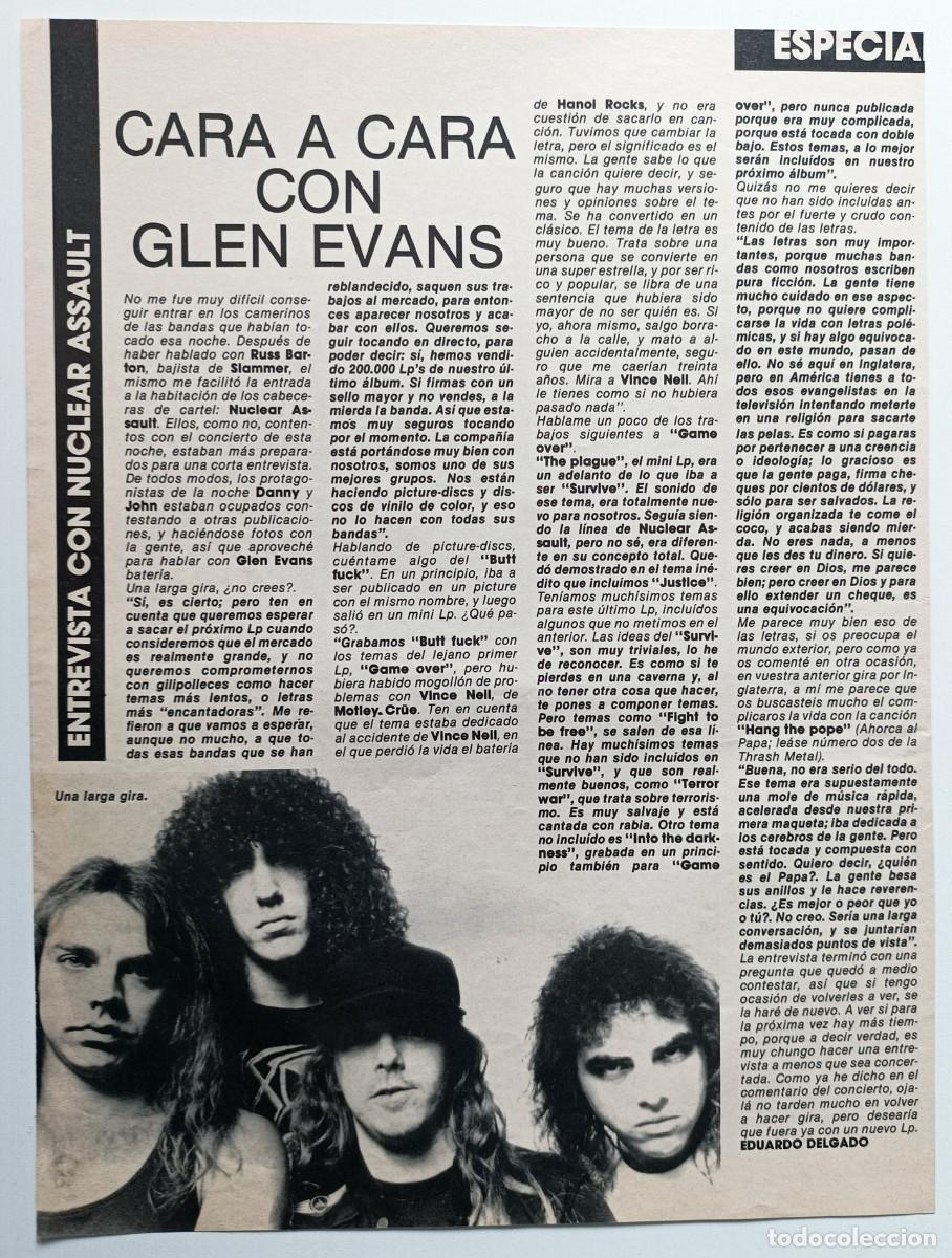 M&uacute;sica de colecci&oacute;n: MAGAZINE CLIPPINGS NUCLEAR ASSAULT - Foto 1