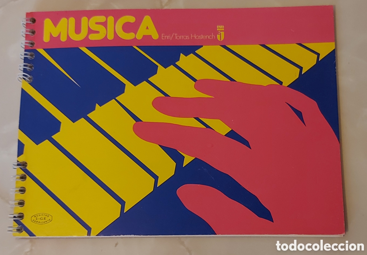 Musica di collezione: Enri / Torras Hostench. Cuaderno de M&uacute;sica, block de hojas pautadas a&ntilde;os 80