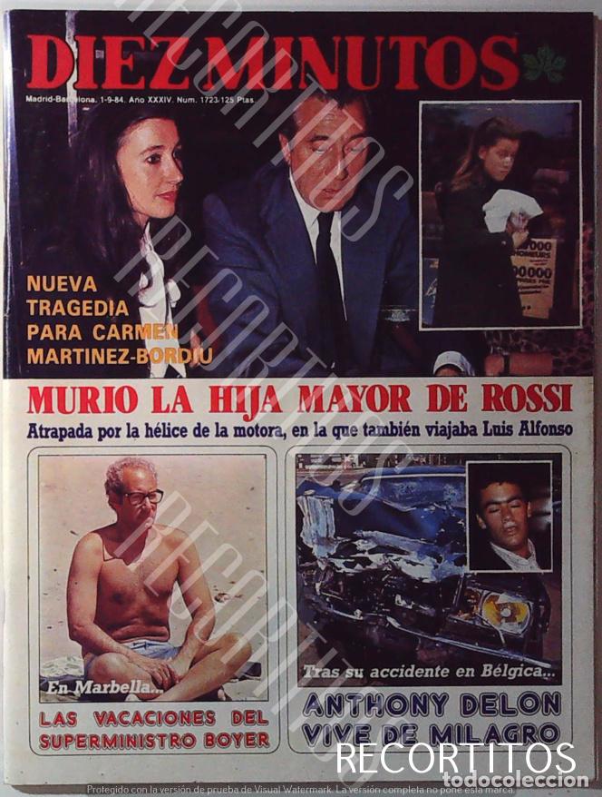 M&uacute;sica de cole&ccedil;&atilde;o: MCMB MARIA DEL CARMEN MARTINEZ BORDIU ROSSI RECORTE PORTADA ANTHONY DELON