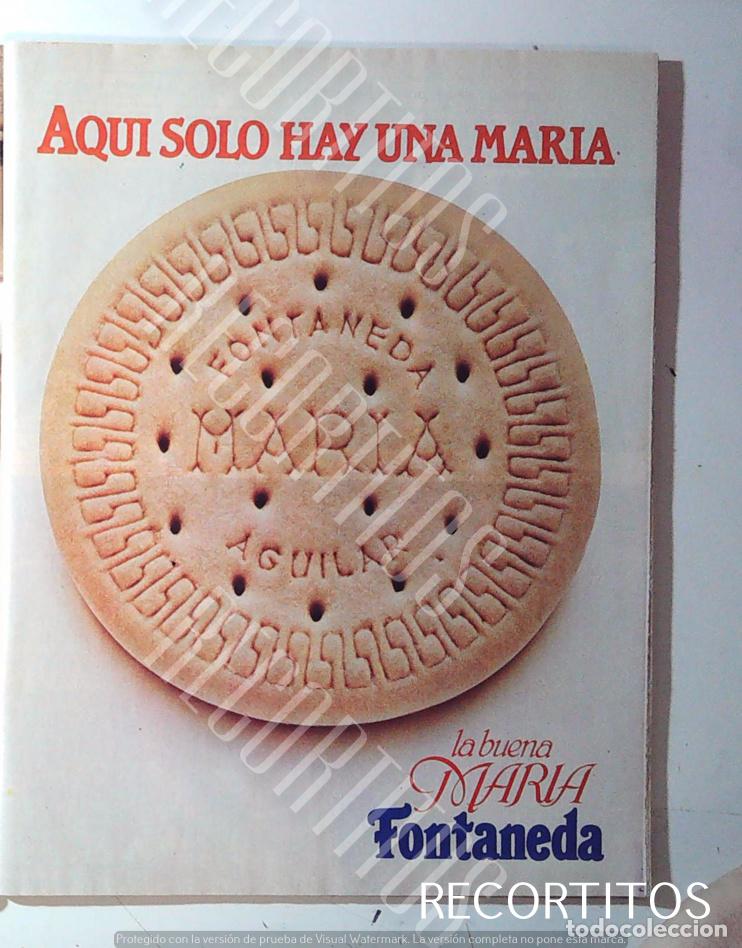 Collectible Music: GALLETAS FONTANEDA ANUNCIO PUBLICIDAD MARIA LA BUENA