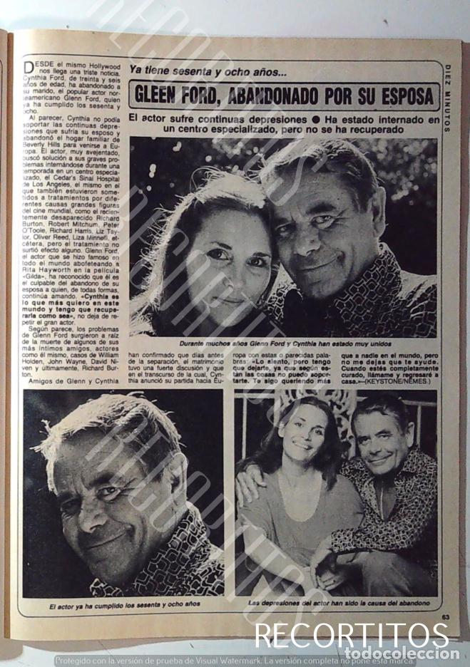 Collectible Music: GLEN FORD ABANDONADO POR SU ESPOSA