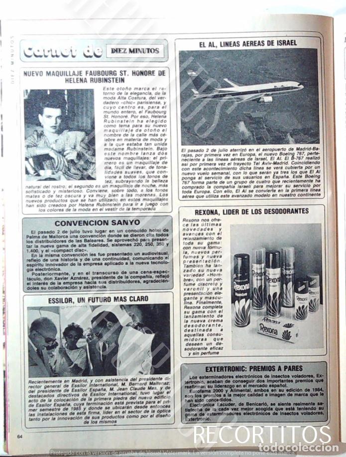 M&uacute;sica de cole&ccedil;&atilde;o: HELENA RUBINSTEIN ESSILOR REXONA EL AL PUBLI NOTAS.