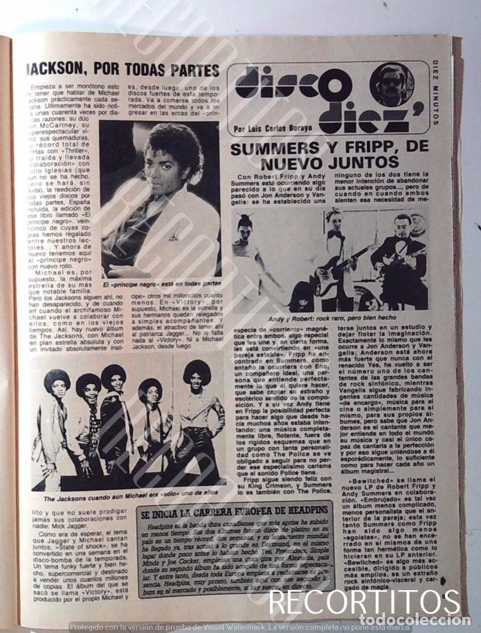 M&uacute;sica de colecci&oacute;n: MICHAEL JACKSON LOS JACKSON FIVE SUMMERS Y FRIPP - Foto 1