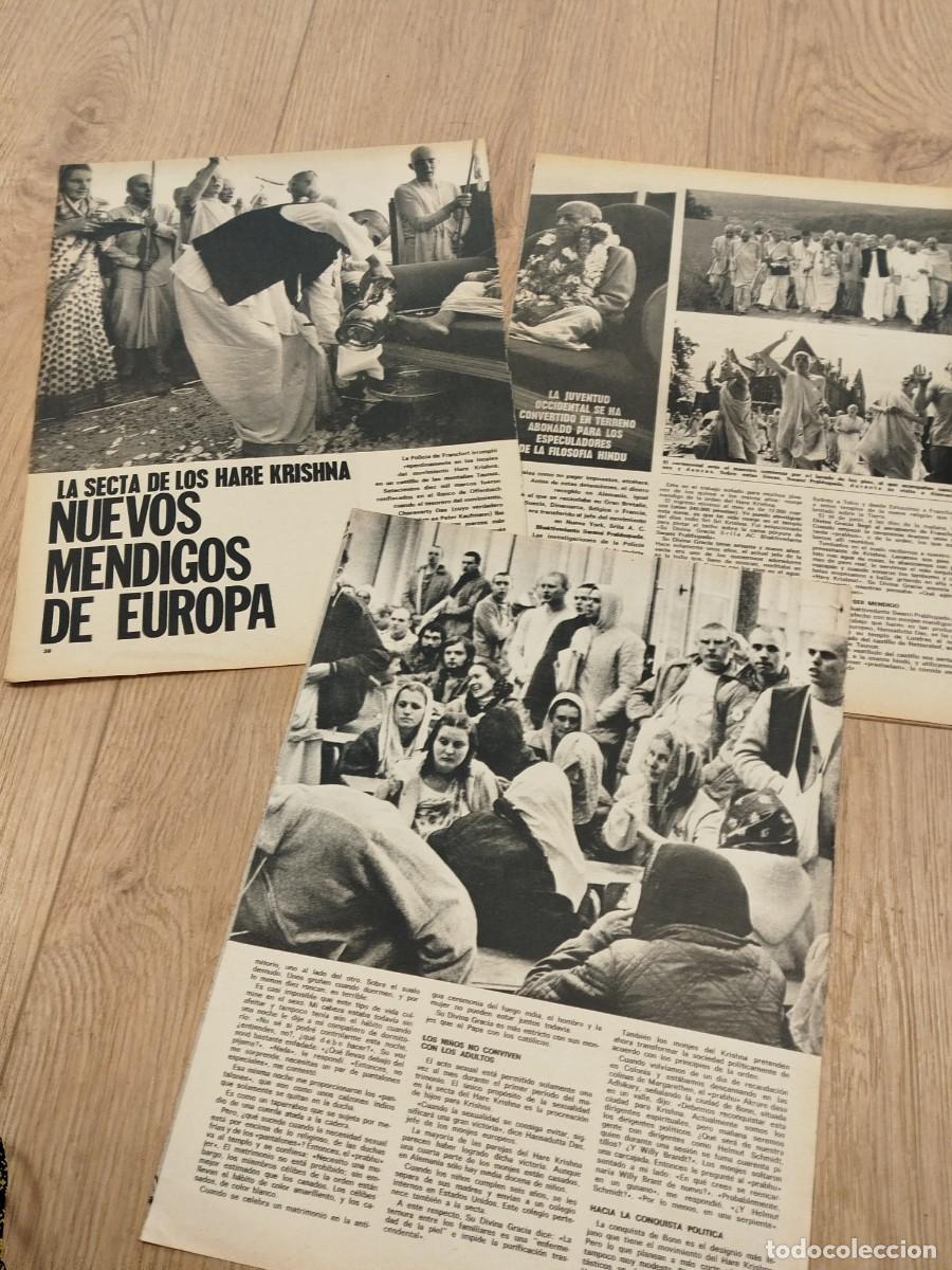 M&uacute;sica de cole&ccedil;&atilde;o: ARTICULO REVISTA ORIGINAL VINTAGE. SECTA HARE KRISHNA, NUEVOS MENDIGOS DE EUROPA