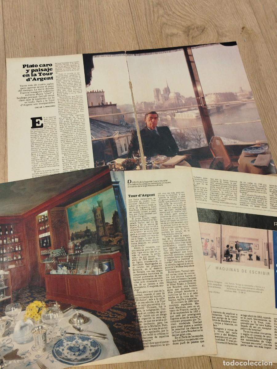 M&uacute;sica de cole&ccedil;&atilde;o: ARTICULO REVISTA ORIGINAL VINTAGE. PLATO CARO Y PAISAJE EN LA TOUR D&rsquo;ARGENT