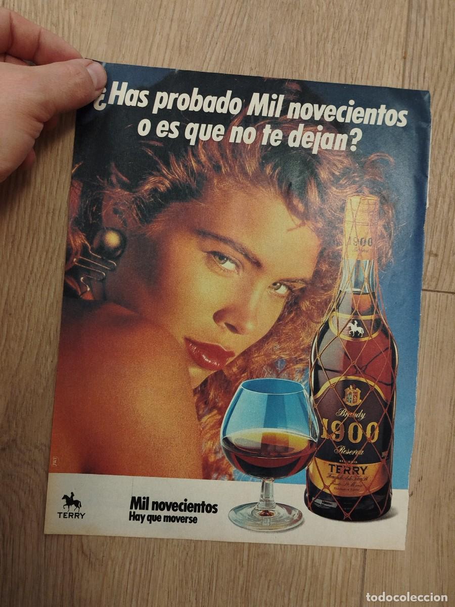 M&uacute;sica de cole&ccedil;&atilde;o: HOJA PUBLICIDAD REVISTA ORIGINAL VINTAGE. BRANDY TERRY 1900. RETRATO MUJER