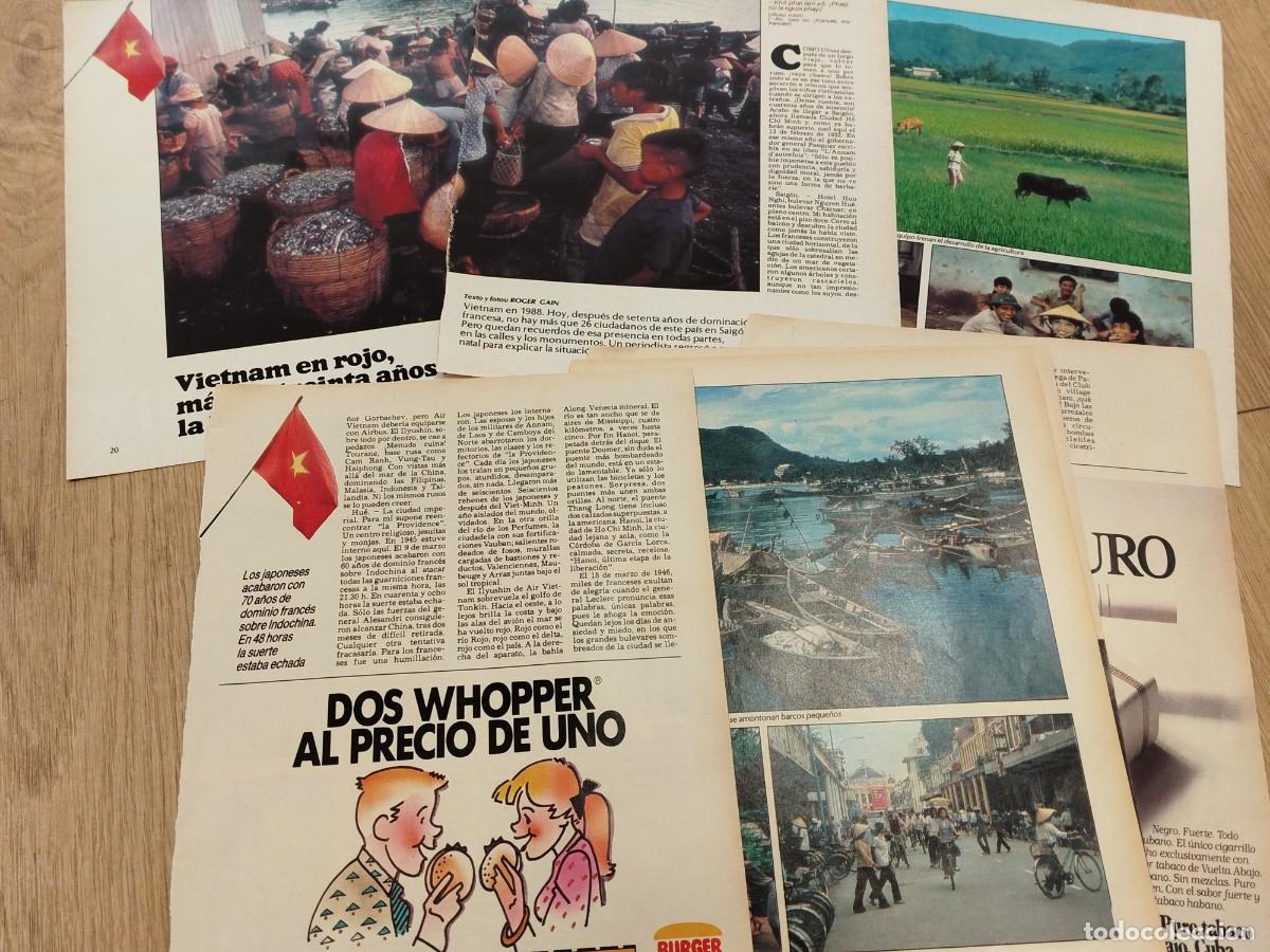 M&uacute;sica de cole&ccedil;&atilde;o: ARTICULO REVISTA ORIGINAL VINTAGE. VIETNAM EN ROJO, MAS DE 30 A&Ntilde;OS SIN LA BANDERA FRANCESA