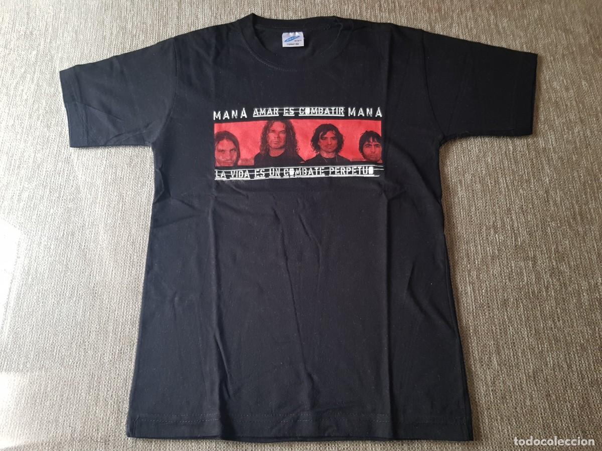 M&uacute;sica de cole&ccedil;&atilde;o: Camiseta Man&aacute; (Gira espa&ntilde;ola Amar es Combatir) Tour 2007 (Talla 12 / 14 a&ntilde;os)