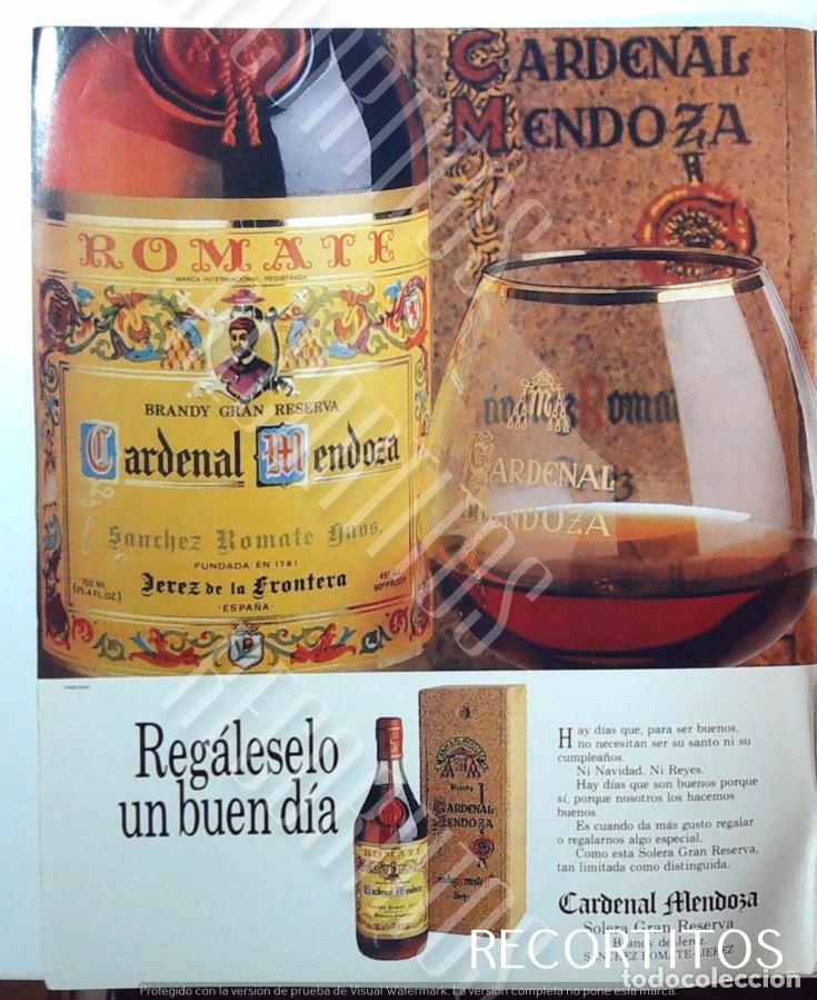 Collectible Music: CARDENAL MENDOZA BRANDY ANUNCIO PUBLICIDAD