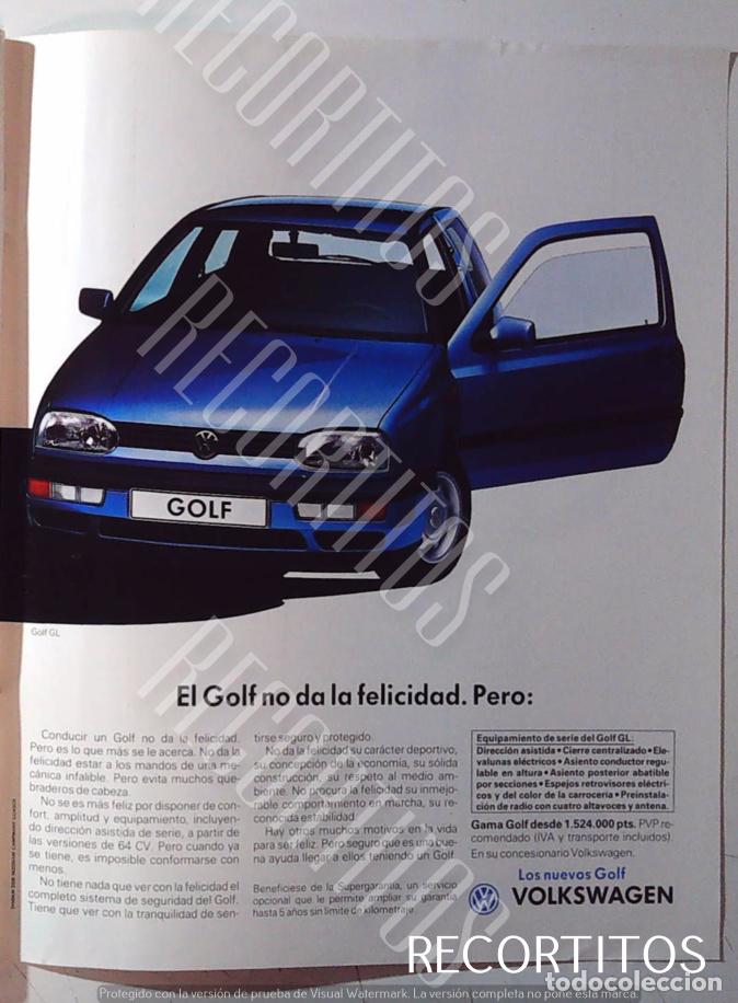 Musica di collezione: VOLKSWAGEN GOLF ANUNCIO PUBLICIDAD