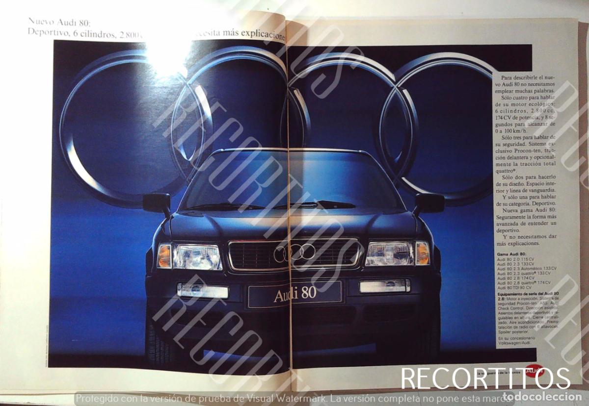 M&uacute;sica de colecci&oacute;n: AUDI 80 ANUNCIO PUBLICIDAD - Foto 1