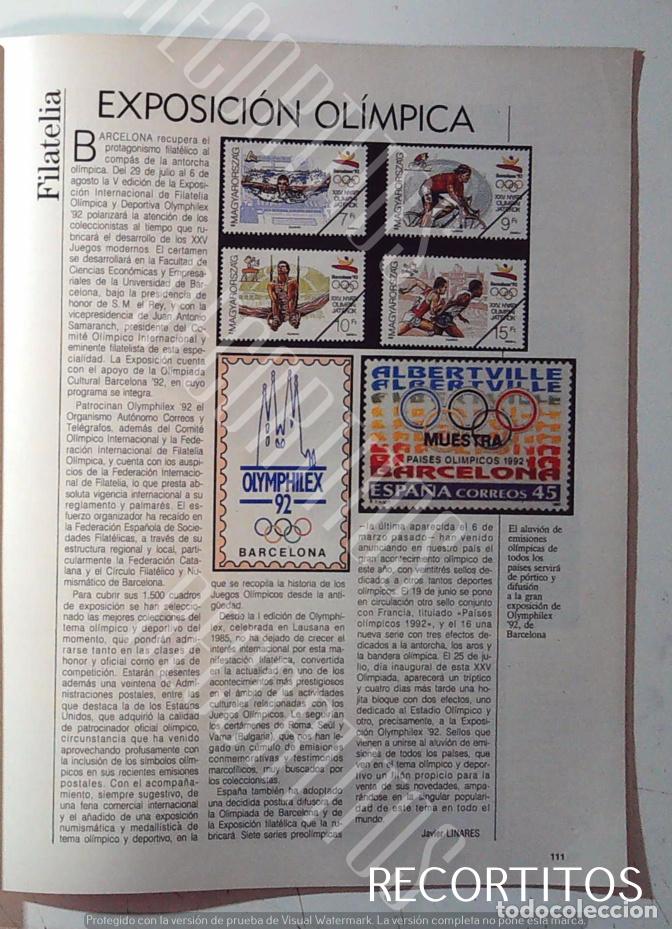Musica di collezione: FILATELIA LAS OLIMPIADAS DE BARCELONA 1992