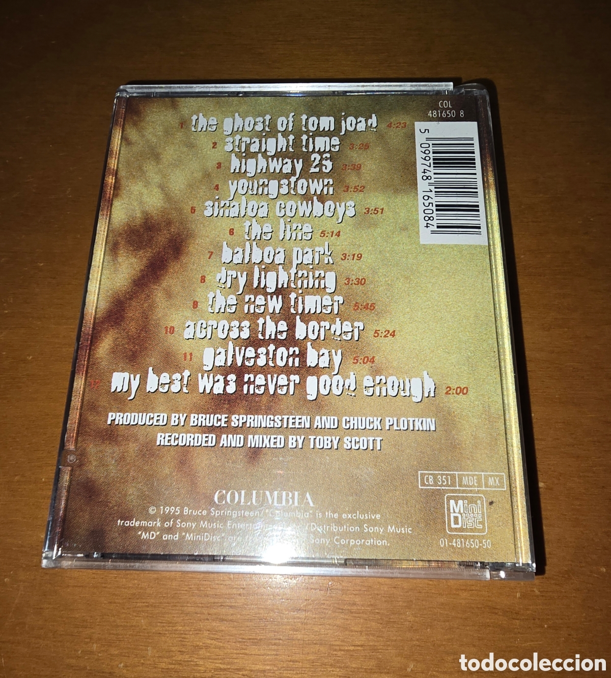 M&uacute;sica de colecci&oacute;n: Mini Disc Minidisc Bruce Springsteen The Ghost of Tom Joad - Foto 2