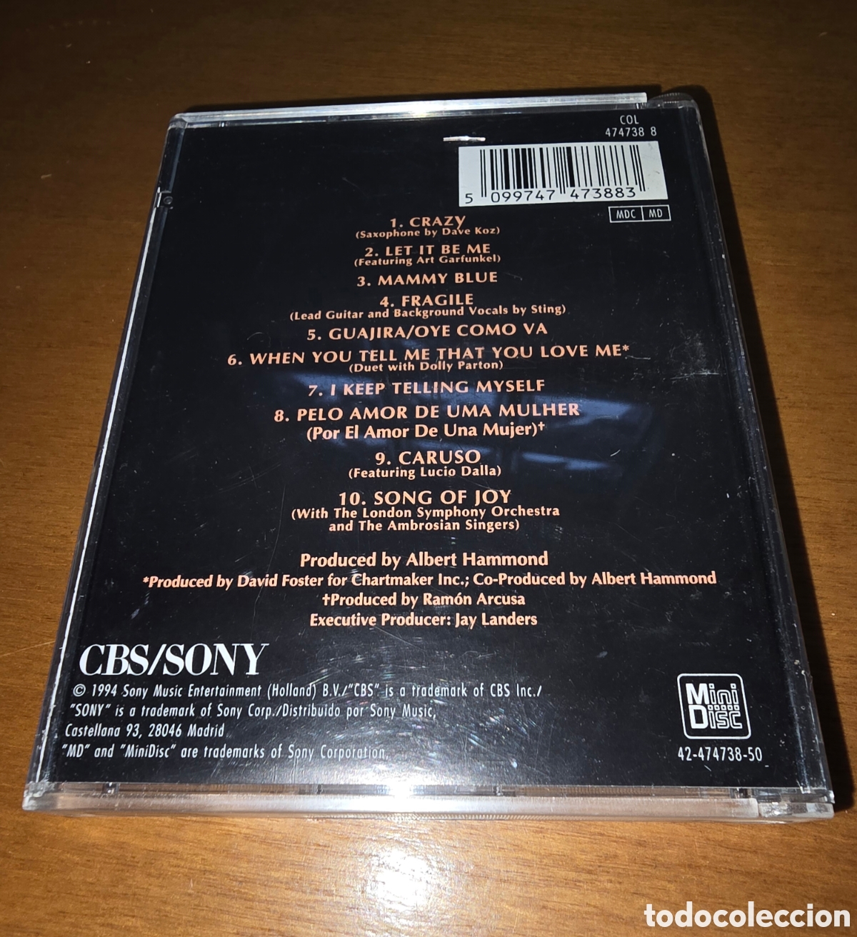 M&uacute;sica de colecci&oacute;n: Mini Disc Minidisc Julio Iglesias Crazy - Foto 2