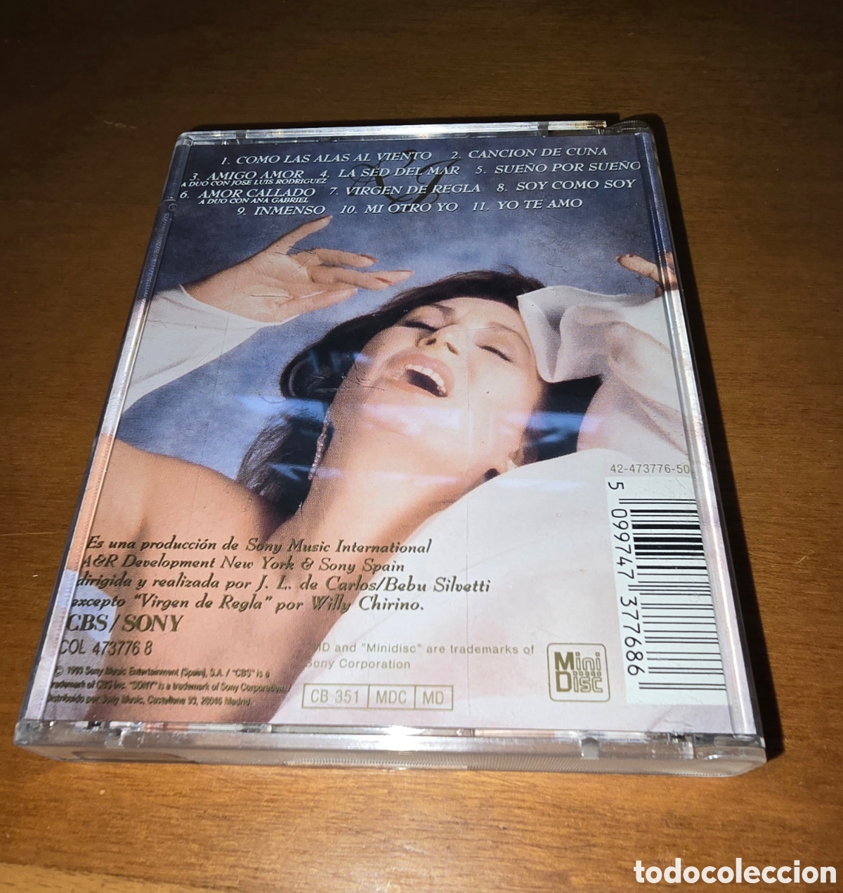 M&uacute;sica de colecci&oacute;n: Mini Disc Minidisc Roc&iacute;o Jurado Como las Alas al Viento - Foto 2